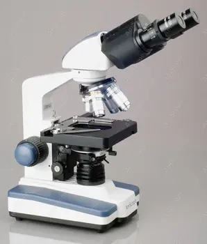 Binocular Microscopio Compuesto--AmScope 40X-2500X LED Digital Binocular Microscopio Compuesto con Etapa 3D + USB de la Cámara B120C-E