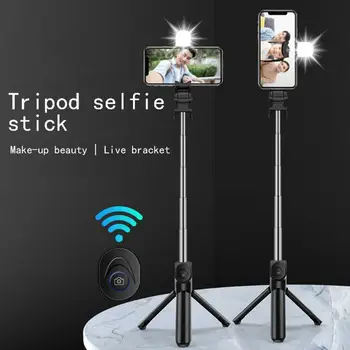 Bluetooth Selfie Stick con Trípode Aleación de Plástico Auto Stick Selfiestick Teléfono Smartphone Selfie-Stick para el Iphone Samsung Huawei