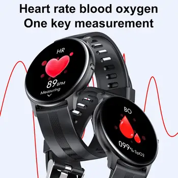 Blulory Reloj Inteligente BW11 Bluetooth Deporte Smartwatch Monitor de Ritmo Cardíaco 5ATM Impermeable Llamada de Notificación de Recordatorio de la Vibración