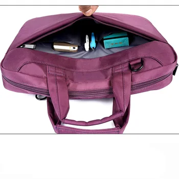 Bolsa de ordenador portátil de 17.3 17 15.6 pulgadas 14 de Nylon de la bolsa de aire del hombro del bolso de la computadora bolsas de Mensajero Impermeable de las Mujeres de los hombres bolsa del Portátil