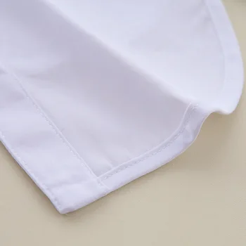 Bordados de algodón, Falso Collar para las Mujeres, la Mitad de la Camisa Chaleco Desmontable Falso Collar de la Solapa de la Camisa Suéter Decoración Sólido de Imitación de Col