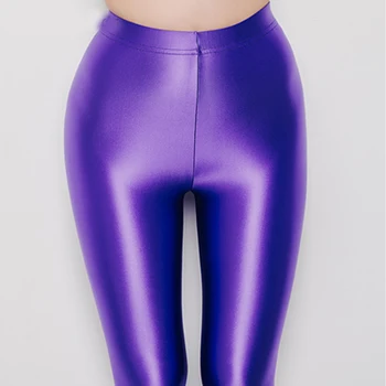 Brillante transparente sexy ajustados leggings pantalones de yoga de las Mujeres de brillo de cintura alta pantalones cortos deportivos de Entrenamiento de gimnasio ejercicio pantalones de fitness