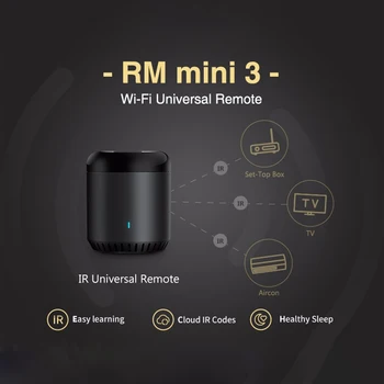 Broadlink RM Mini3 WiFi 4G de INFRARROJOS del mando a distancia a Través de la APLICACIÓN de Control del Hogar Inteligente Funciona Con Alexa Echo principal de Google Mini Smart House