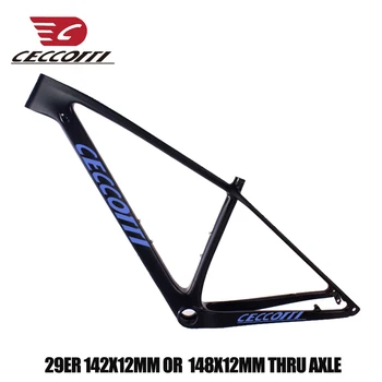 Buena calidad de MTB marco de 29er de carbono cuadro de la bicicleta T1000 UD 27.2 mm adecuado para la tija de sillín de carbono cuadro de bicicleta de montaña