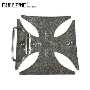 Bullzine Helicóptero negro de la cruz VAQUERO jeans regalo de la correa de la hebilla con acabado en plata FP-03186 por 4cm de ancho cinturón de envío de la gota