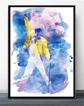 Caliente Freddie Mercury Música Rock Pintura En Tela, Posters Y Impresiones De Imágenes De La Pared Para La Sala De Estar Abstractos Decorativos En Decoración Para El Hogar