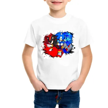 Camiseta Sonic The Hedgehog Niños Niñas Tops Camisetas De Dibujos Animados De Diseño Divertido Camisetas De Verano Para Niños De Ropa Casual Para Niños