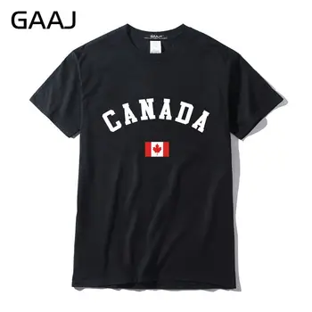 Canadá Bandera Camiseta de Mujer de Diseño de América del Norte de la Mujer T-Shirt O Cuello de la Ropa de Manga Corta de las Señoras de la Impresión de la camiseta de 2019 Nuevo