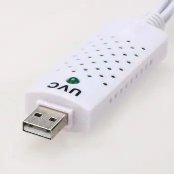 Captura de Vídeo USB 2.0 Grabber de la Tarjeta de adaptador de Chipset de la TV DVD VHS de Captura de Audio S - video Convertidor USB para WinXP 7 8 10