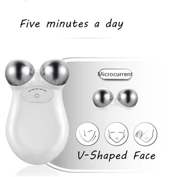 Carga USB Cara de levantamiento de estiramiento de la Piel Rejuvenecimiento Facial para eliminar las Arrugas Dispositivo Microcorriente Belleza Masajeador 40#802