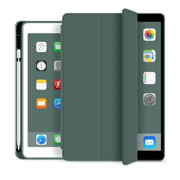 Caso Para el iPad 7 8 10.2 Con Lápiz Titular Seguro Magnético Inteligente Cove Para iPad Pro 11 12.9 Smart funda de Aire 3 2 1 Mini 4 5