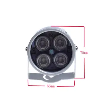 CCTV mini LED 4 de la matriz de INFRARROJOS iluminador de led de Luz de Infrarrojos IR impermeable de la Visión Nocturna del CCTV de Llenar de Luz Para Cámara CCTV de la cámara ip