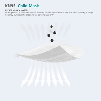 CE FFP2 los Niños de la Máscara de Cara KN95 Máscaras de 5 Capas a prueba de Polvo Respirable FFP2 Chico de la Máscara de Chico Chica de Protección Kid Kn95 Máscara de Mascarillas