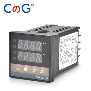 CG 48*48 REX-C100 K J PT100 Termostato a 400 grados 220V Salida Digital Electrónica PID Sensores Programables del Controlador de Temperatura