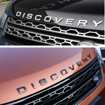 Coche Capó Delantero Pegatina Trasera Emblema para Land Rover Discovery 3 2 4 1 5 Deportiva 2020 Auto Logotipo de Tronco Insignia de la Carta de la Calcomanía de Accesorios