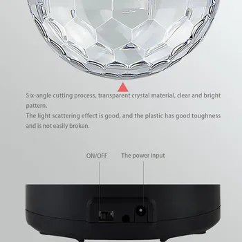 Coche Decorativas LED Lámpara de Luz RGB Auto Interior LED USB Atmósfera de Luces Chargable Discoteca Magia de la Etapa del Efecto de las Luces del Coche de Estilo