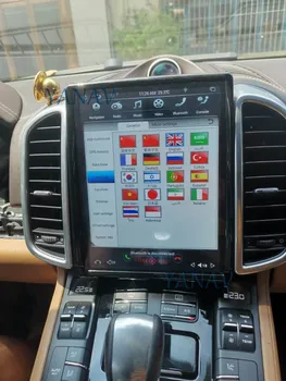 Coches de navegación GPS Para-Porsche cayenne 2012-2018 Android estéreo del coche coche reproductor multimedia, reproductor de DVD tesla estilo Vertical de la Pantalla