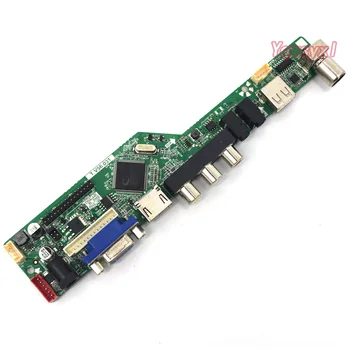 Controlador Kit de Placa para B170PW06 V2 / B170PW06 V3 TV+HDMI+VGA+AV+USB del LCD de la pantalla LED del Controlador de la Junta de