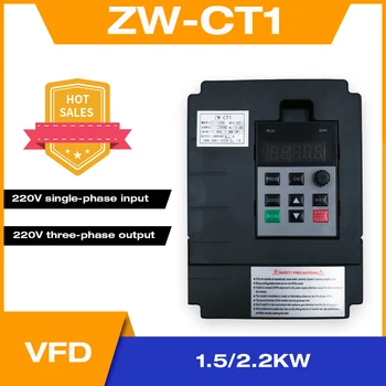 Convertidor de frecuencia Ajustable de la Velocidad del variador de frecuencia del Inversor 1.5 KW/2.2 KW/4KW ZW-CT1 3P 220V de Salida para el Motor de Baja Frecuencia del inversor de la wzw4