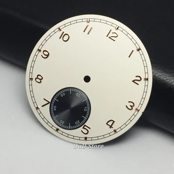 Corgeut 38.9 mm dial de Reloj para hombre de Piezas azul, blanco, negro Esfera blanca Esfera del Reloj ajuste de ETA 6498 & Gaviota 3600 3620 movimiento