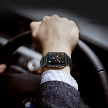 Correa para el apple watch de la banda de la Serie 3 4 5 44 mm 40 mm 38 mm 42 mm de pulseira de iwatch correa de cerámica inteligente reloj de Pulsera de correas de relojes