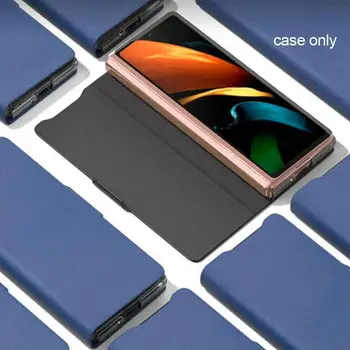Cuero Flip Caso de Teléfono Monedero de Tipo Impermeable de la caja del Teléfono Apto para Samsung Galaxy Z doble 2 5G caja del Teléfono