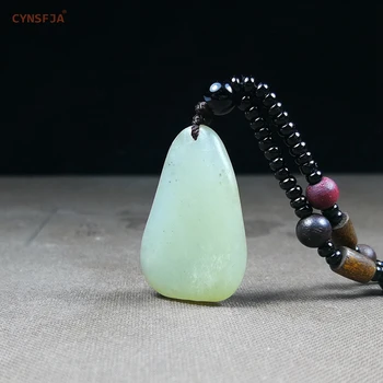 CYNSFJA Nuevo y Raro Real Natural Certificada Chino hetian visita de la Semilla de Jade Amuletos Raw de Piedra Colgante de Jade de Alta Calidad de los Mejores Regalos de Cumpleaños