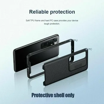 Cámara de Protección de la caja del Teléfono De Xiaomi Poco X3 Nfc Mi 10t Pro Lite 5g Caso de la Diapositiva Camshield de la contraportada de la Versión Global de los Casos