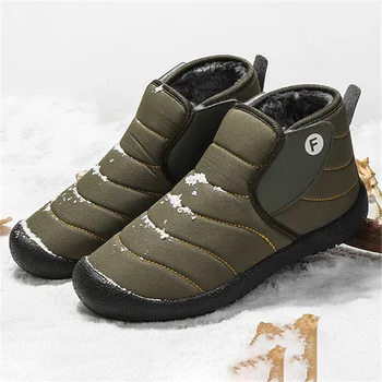 Dacomfy Las Mujeres Botas De Invierno Impermeable Botas De Tobillo De La Felpa Cálida Nieve Botas Casual Par De Zapatos Al Aire Libre Zapatillas Cómodas