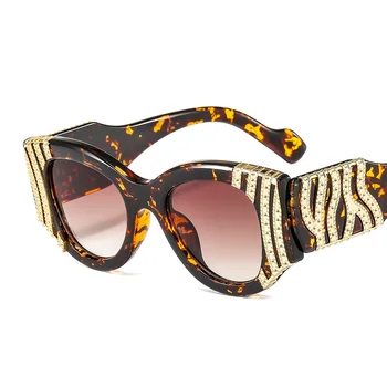 D&T 2021 Nuevo de la Moda de Ojos de Gato Gafas de sol de las Mujeres de los Hombres de Lujo de Oro de la racionalización de Color de la montura de la Lente de la Marca del Diseñador de Gafas de Sol de Lujo