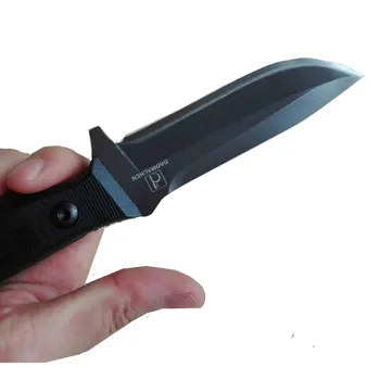 DAOMACHEN Acero de Alto Carbono fijo cuchillo Recto a Mano forjado cuchillo de caza G10 manejar Acampar Táctico Cuchillo de Supervivencia 59HRC