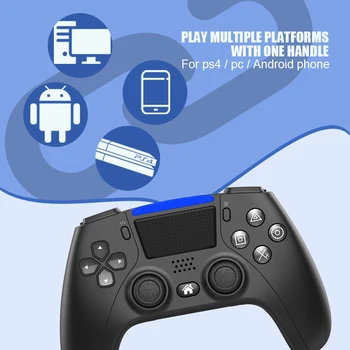 Datos de la Rana Inalámbrica Bluetooth Gamepad Para Playstation4 PS4 Consola de Doble Vibración del Controlador Para el Teléfono Android Joystick Para PC