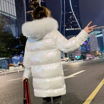 De algodón Acolchada Chaqueta de las Mujeres de la mitad de la Longitud de Invierno Acolchado Abrigo 2020 Nueva Chaqueta de Algodón coreano Pan Suelto Chaqueta Oversize XS-XL