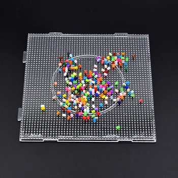 De alta Calidad 6pcs/set 2.6 mm de Hama Beads de Tablero en Forma de Cuadrado y Círculo/Hexagon Puzzle de la Plantilla de Perler Beads Juguetes Educativos