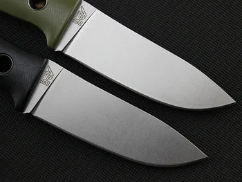 De alta calidad fija D2 hoja G10 negro y verde manejar táctico cuchillo de caza BF710 al aire libre para acampar sobrevivir cuchillos & K cubierta