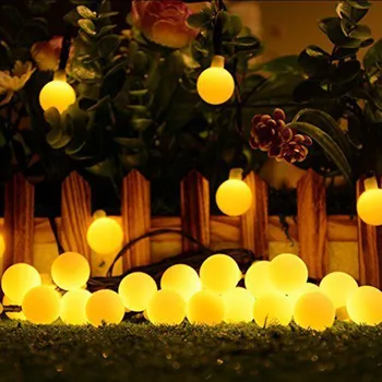 De Carga Solar LED Cadena de Hadas de la luz al aire libre Impermeable de las luces del Jardín de Césped de la lámpara Hoilday Fiesta de Navidad de la Boda Decoración