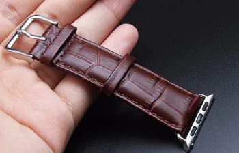 De Cuero genuino de la Banda de la Correa de la Hebilla de Acero Inoxidable Adaptador de Cinturón para el Apple Watch SE 38 mm 42 mm de 40 mm, de 44 mm de la serie 6/5/4/3/2/1