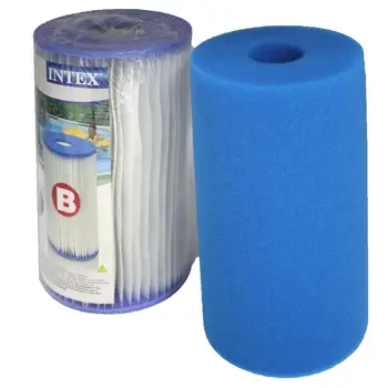 De la PU de la Esponja de la Piscina Filtro de Espuma Reutilizable Lavable Para Intex B Tipo de Piscina Filtro de Esponja del Cartucho Adecuado de la Burbuja de Hidromasaje Puro