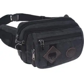 De lona bolsa de Mensajero de los bolsillos de equitación anti-robo paquete pequeño de los hombres bolsa de cintura