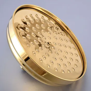 De lujo de Oro de Oro de Latón Cabezal de Ducha de 8 pulgadas de Lluvia durante todo el Cabezal de la Ducha de la Ducha del Baño de la Cabeza de Ducha de Lluvia Ksd268