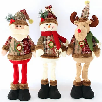 Decoraciones De Navidad De Navidad, Muñecos De Navidad Adornos De Árbol De Innovación Elk Santa Decoración