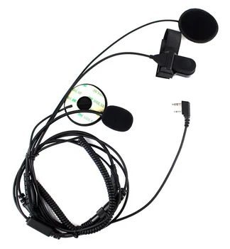Dedo PTT Auricular Motocicleta Casco de Cara Completa de Auriculares walkie talkie auricular para Kenwood para Quansheng Icom para Yaesu Baofeng