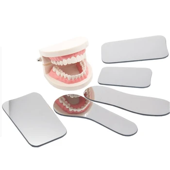 Dental Intraoral Oclusal 2 Caras Fotográficas De Vidrio Espejo De Cuidado De La Salud Oral
