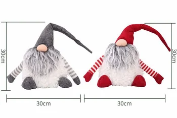 Dibujos animados de Navidad Adornos de Muñecos de Peluche, Juguetes Creativos Regalos Para los Niños de Santa Claus Adornos 30*30cm Año Nuevo Navidad del Producto