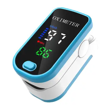 Digital de la yema del Dedo Oxímetro de Pulso de Oxígeno en la Sangre de Saturación del Sensor LCD Mini SpO2 Monitor de Frecuencia del Pulso de Medición del Medidor para la Familia
