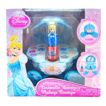 Disney Bastante Princesa Maquillaje para Niños y Niñas de Calabaza Coche Juego de fantasía Pueden romper el esmalte de Uñas de Juguetes Regalos