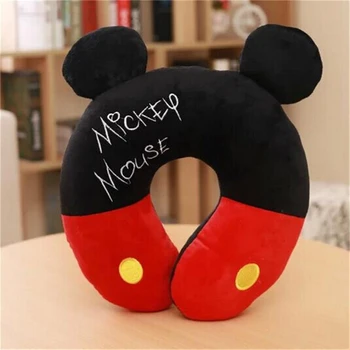 Disney Mickey Minnie Mouse Kawaii de dibujos animados en forma de U almohada de la Oficina de la pausa del almuerzo portátil almohada hombres y mujeres regalos de cumpleaños