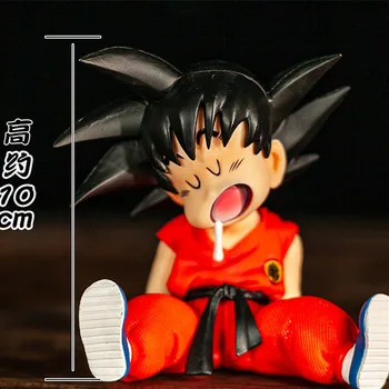 Dragon Ball Z Anime Figura de son Goku Dormir Kawaii Juguetes de PVC Modelo de la Infancia de Goku Acción Figurals Lindo Muñeco de Platinum Juguetes Juguetes