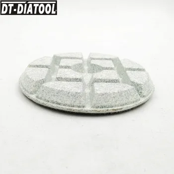 DT-DIATOOL 3pieces Dia 4/100mm de Diamante de la adhesión de la Resina de Pulido de Hormigón Pastillas de los Discos de Lijado Para la Reparación de Piso de concreto de Grano#50