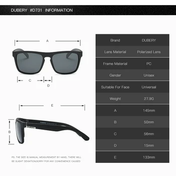 DUBERY Polarizado Gafas de sol de los Hombres de la Aviación de la Conducción de Tonos Masculinos Gafas de Sol Para los Hombres Retro Barato 2018Luxury Marca de Diseñador